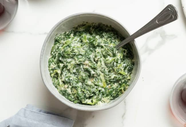 Creamy Parmesan spinach
