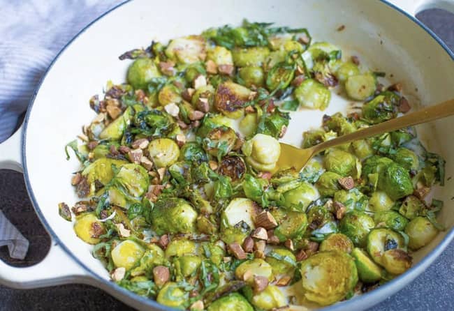 Brussels Sprout with Creamy Lemon Sauce