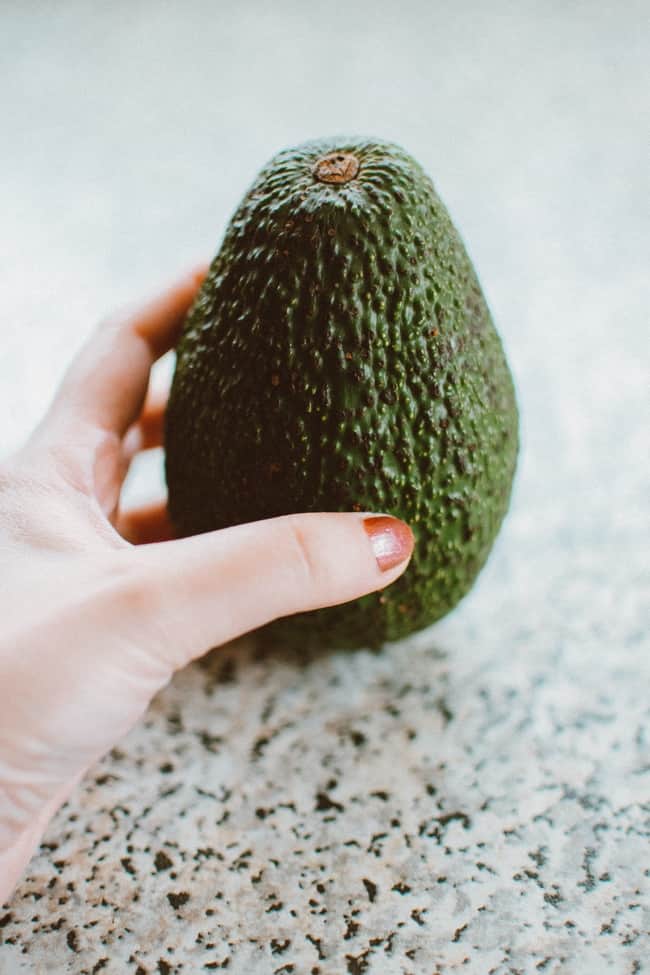 Storing brown avocado