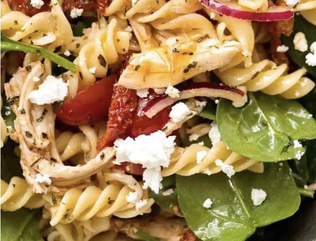 Pasta Salad with Olives and Sundried Tomatoes