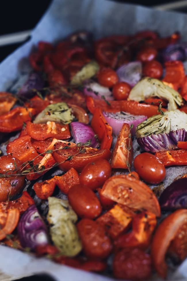 Side dish: roasted vegetables