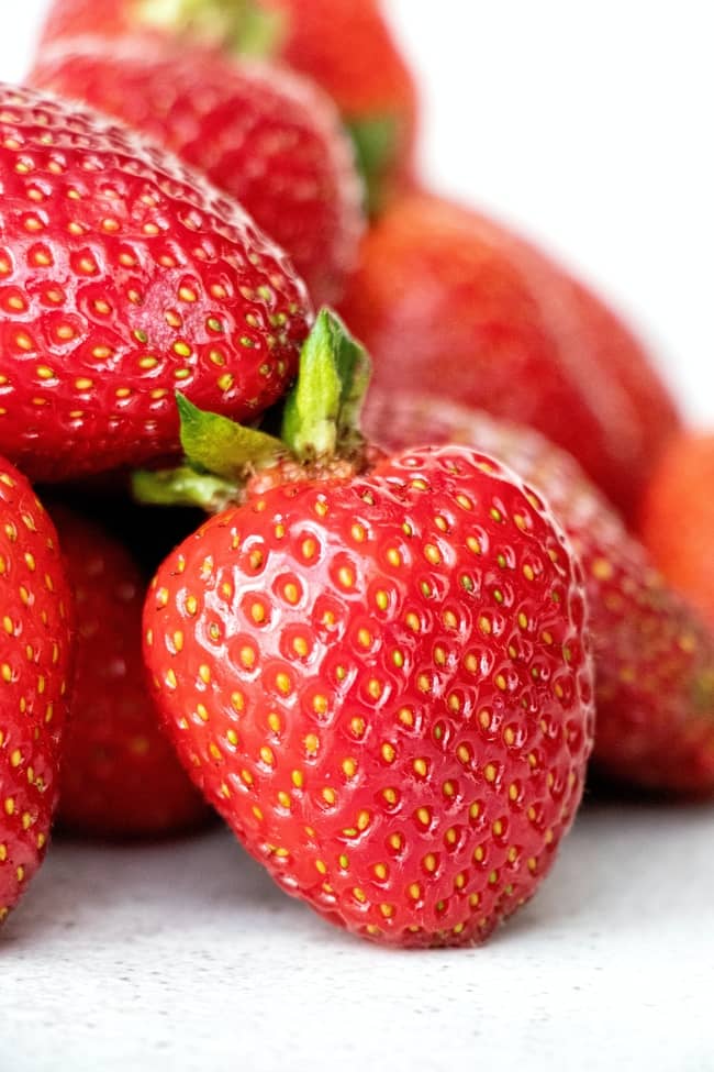 Strawberries for the smoothie