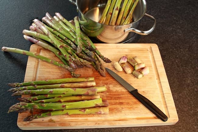 Asparagus cooking time and temperature