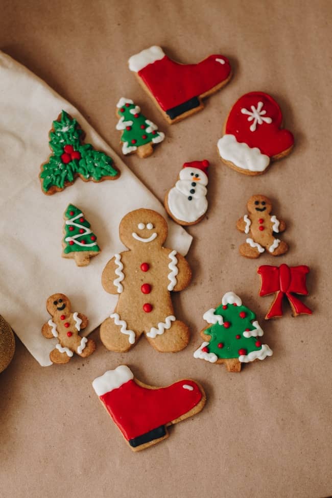 Ingredients for Starbucks snowman cookie recipe