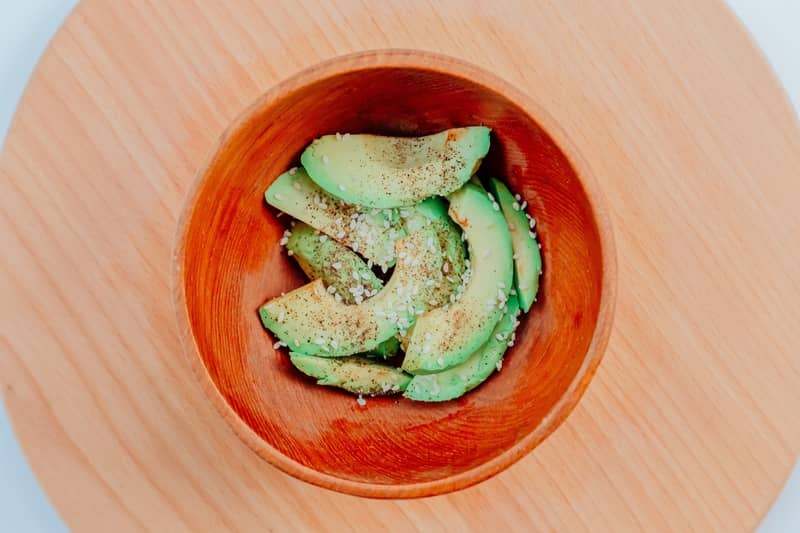 Sliced avocado
