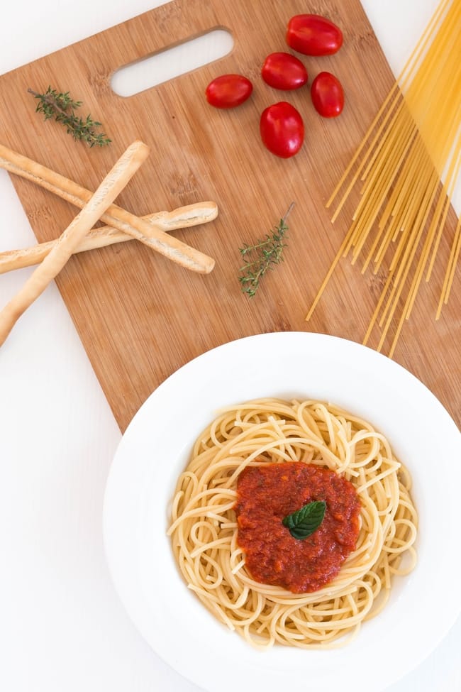 Spaghetti to serve with chicken marsala
