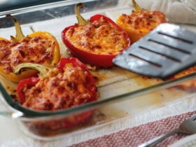 Bobby Flay Stuffed Poblano Peppers
