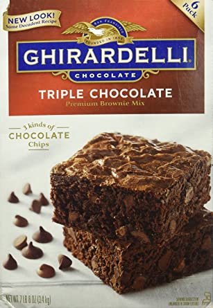 Ghirardelli Triple chocolate brownie mix