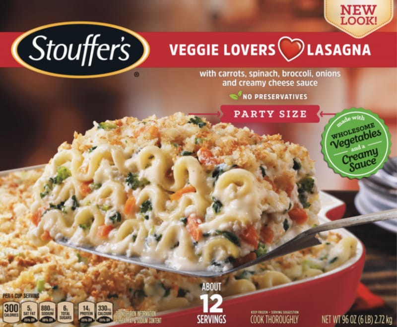 Stouffer's vegetable lasagna
