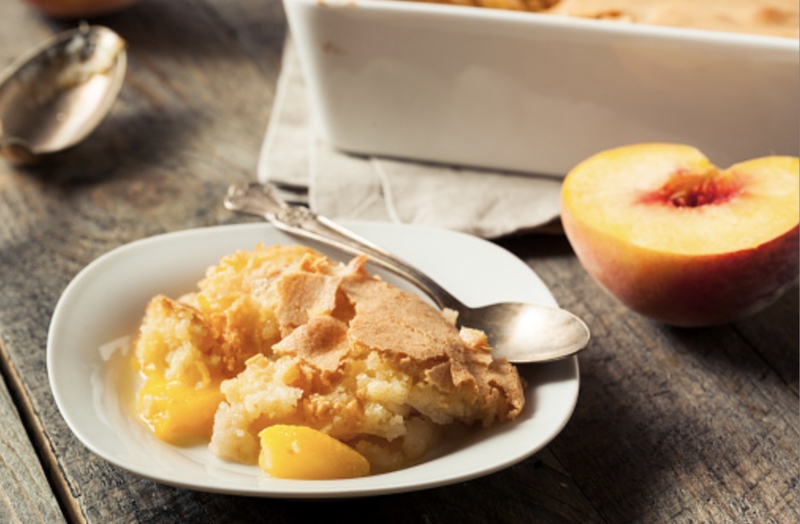Pioneer Woman Peach Cobbler ( with canned peaches)