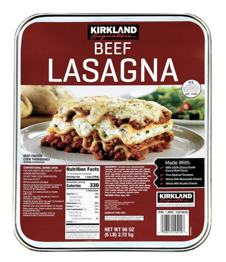 Costco's lasagna