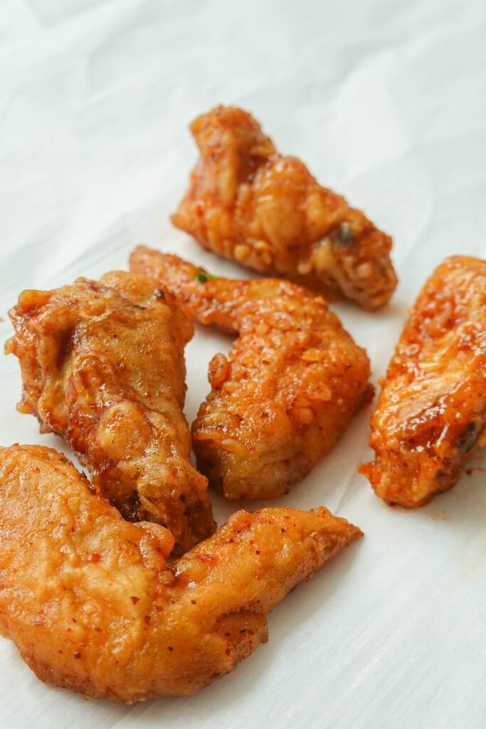 Done chicken wings: Temperature and other signs