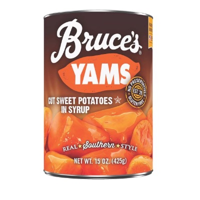 Canned yams 