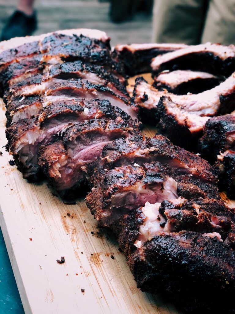 Ribs with BBQ sauce