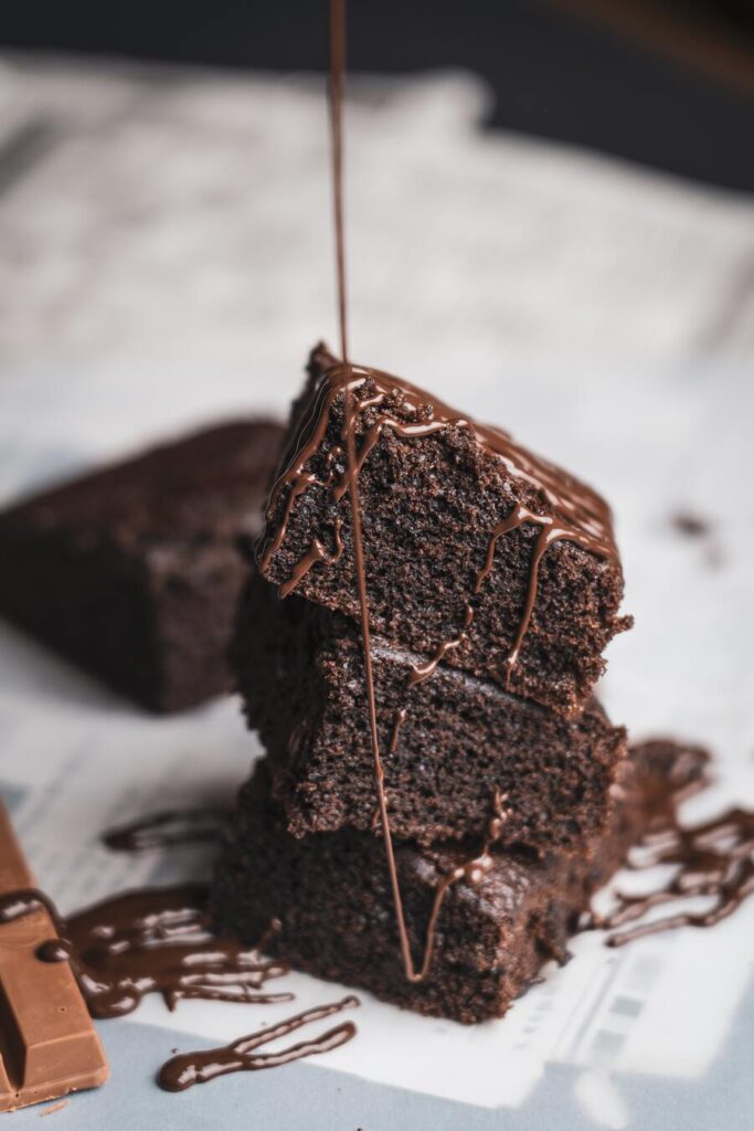 Chocolate cake for dessert