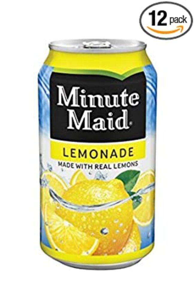 Does Minute Maid Lemonade have caffeine?