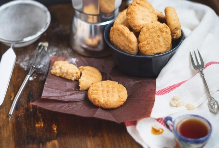 Two Ingredient Peanut Butter Cookies (with maple syrup)
