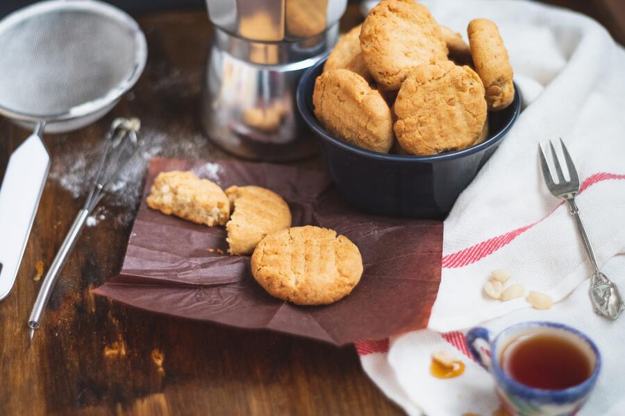 Two Ingredient Peanut Butter Cookies (with maple syrup)