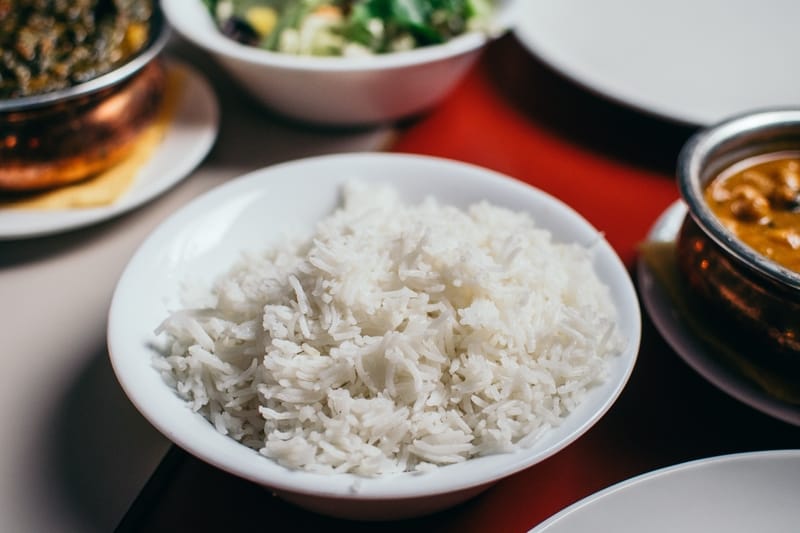 White rice for side dish