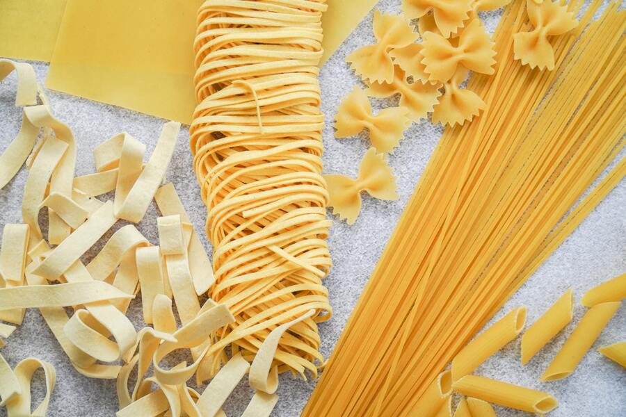 Raw Fettuccine pasta